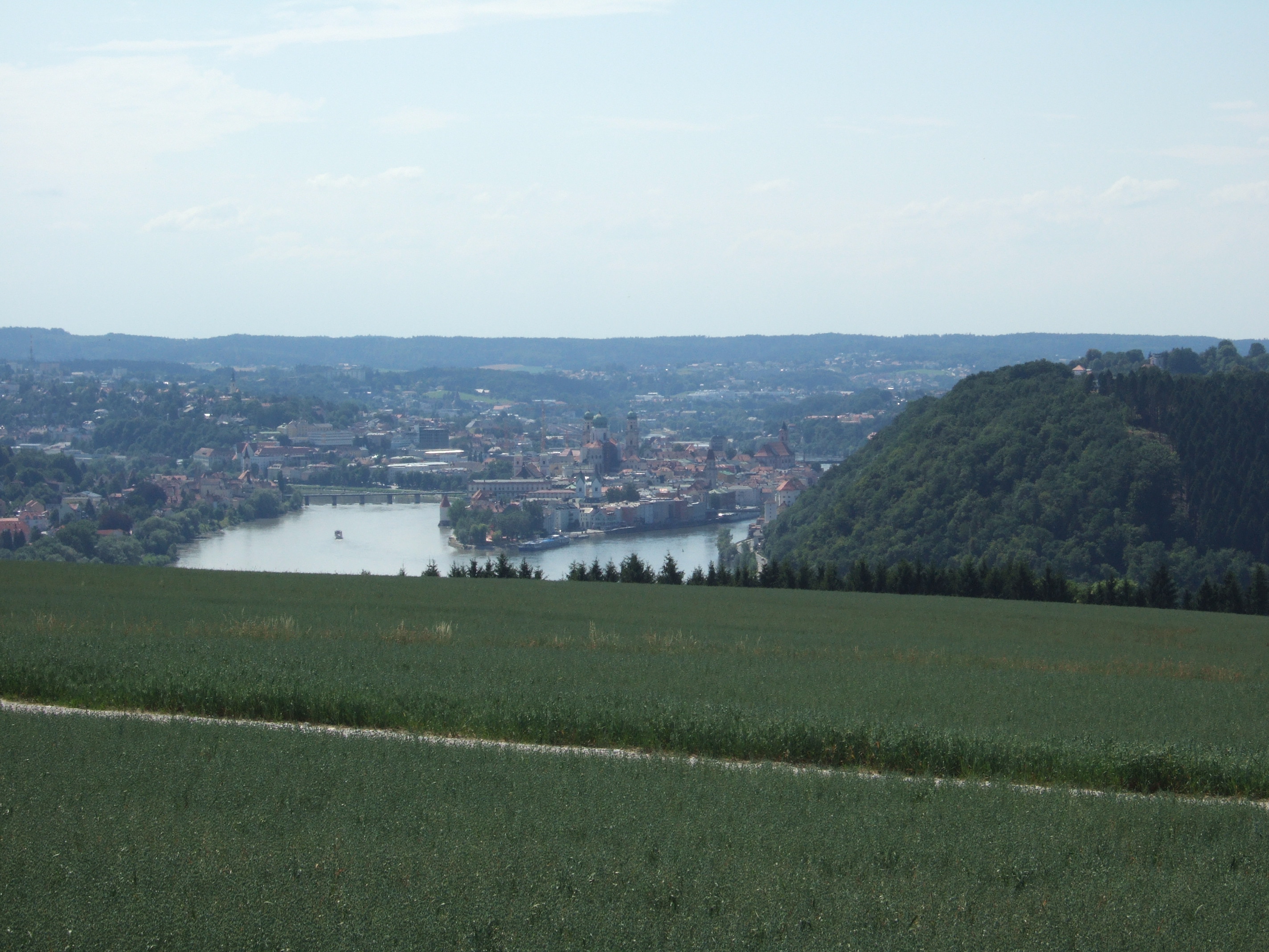 Blick auf die DreiFluesseStadt Passau